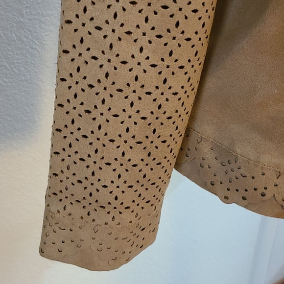 Chico's Faux Suede Lightweight Jacket - Picture 4 of 5